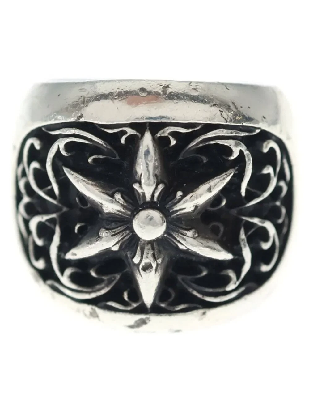 Chrome Hearts Clssc Oval Star Classic Ring Silver